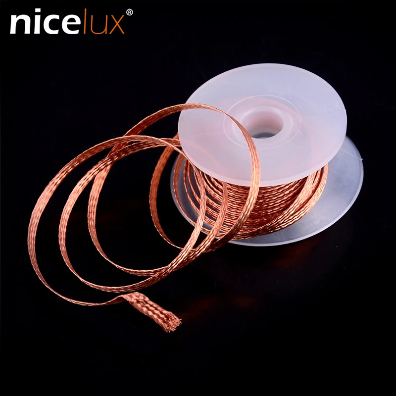 

Length 1.5 Meter Corrosion Resistance Desoldering Braid Solder Remover Wick Wire Repair Tool 2/2.5/3/3.5 mm for BGA Suction Wire