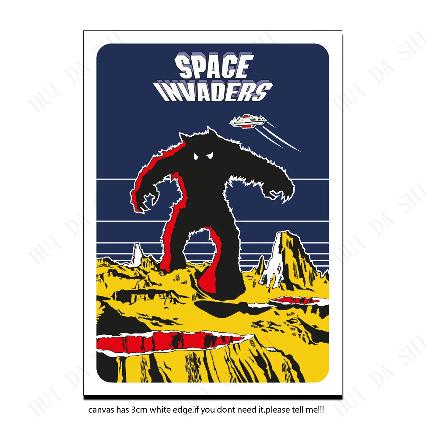 Игровой постер Space Invaders аркадная машина