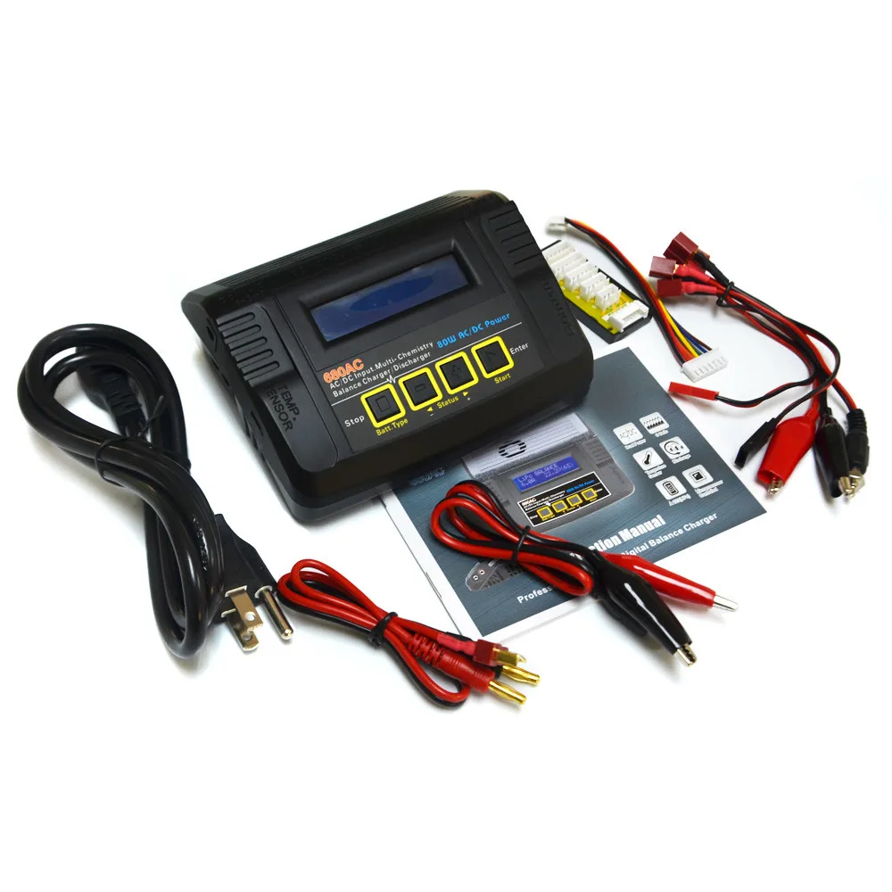 HTRC 680AC 80 Вт 6A зарядное устройство AC/DC Dual Power RC Dis для 1-6s LiPo/LiFe/Lilon | Игрушки и хобби