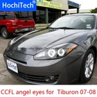 HochiTech белый 6000K CCFL головсветильник гало ангел демон глаз комплект ангельские глазки светильник для Hyundai Tiburon 2007 2008