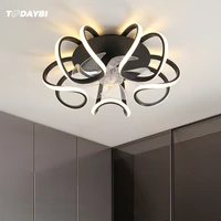led ceiling fan with lights remote control bedroom decor ventilator lamp living room dining room contemporary ceiling fan lamps