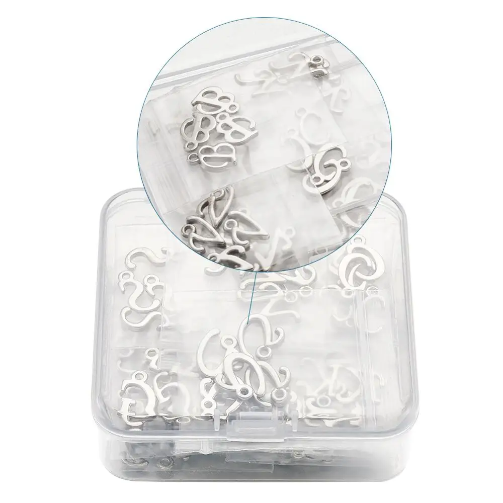 Подвеска из сплава с 26 буквами для людей сделай сам семьи друзей ожерелье браслет