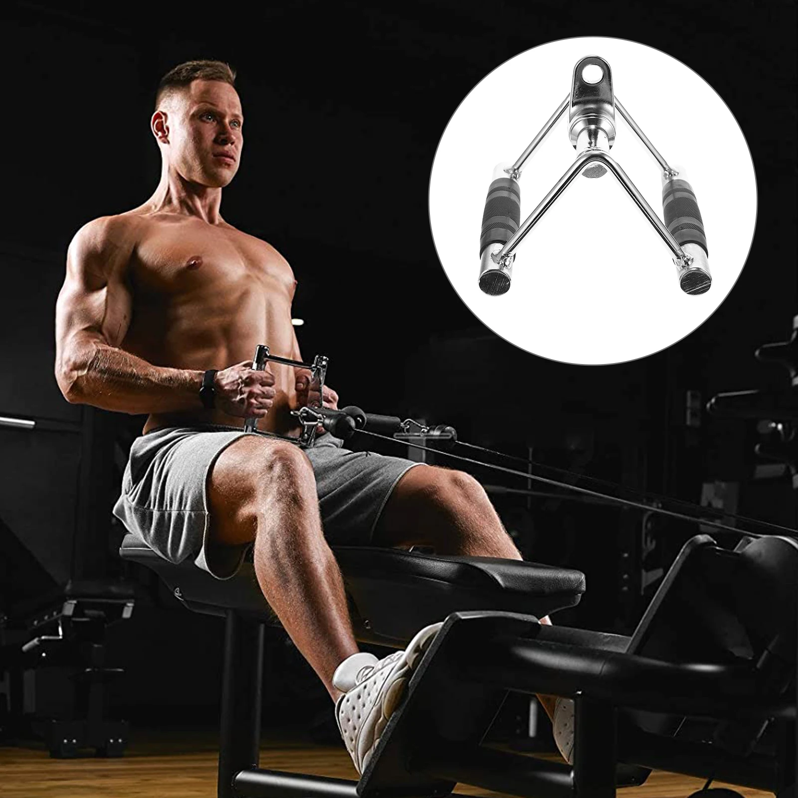 

1Pc Fitness Pull Bar Steel Back Tension Lever Pull Rod Practical Pull Down Bar