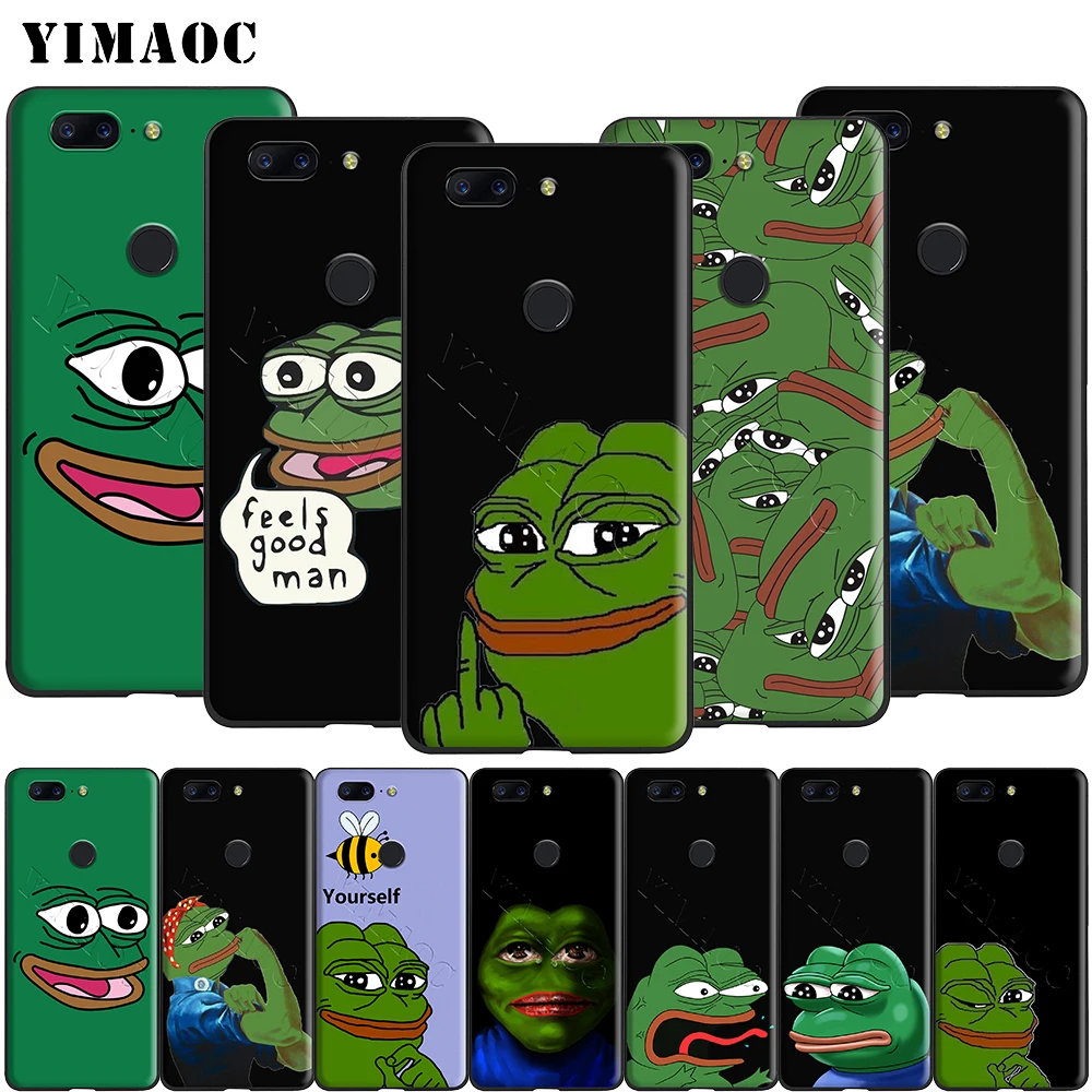 Силиконовый чехол Yimaoc Pepe the Frog для Oneplus 7 Pro 6t 6 5t 5 | Мобильные телефоны и аксессуары