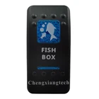 Напечатанный синий кулисный переключатель, рыболовный ящик для автомобиля Carling Arb, лодки, кулисный переключатель 12 В, 24 В, только крышка! Нет основания переключателя!