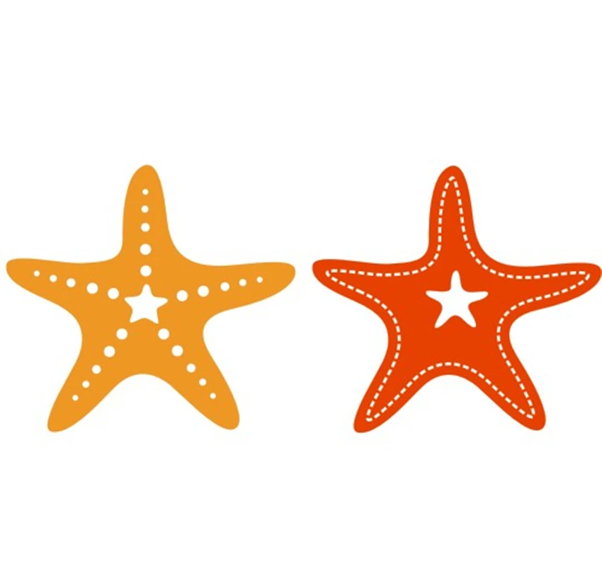 Металлические высекальные штампы в виде морской звезды для