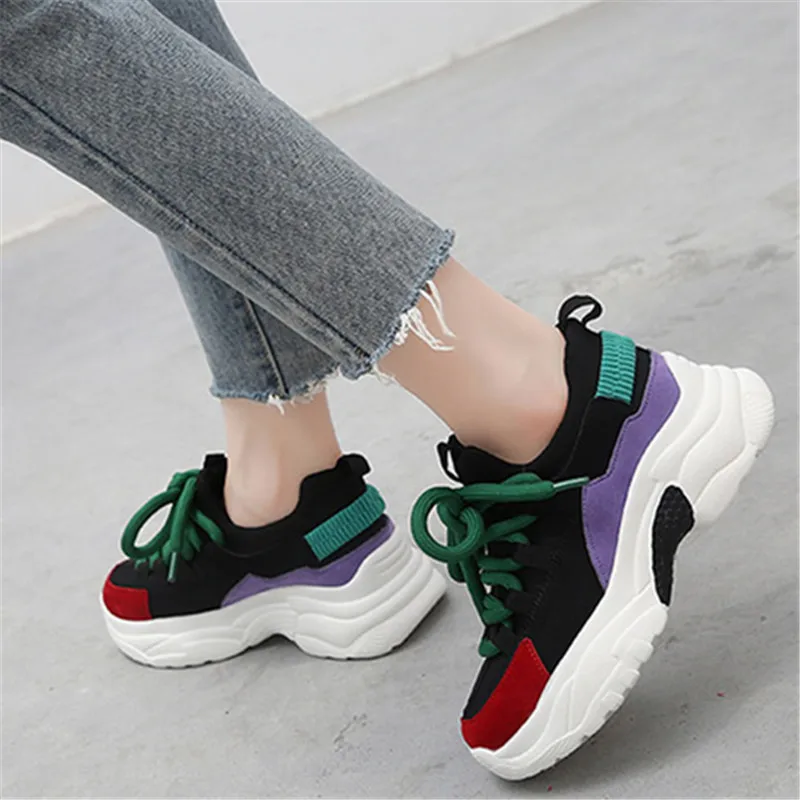 Женские сетчатые дышащие кроссовки RASMEUP удобные повседневные на толстой подошве