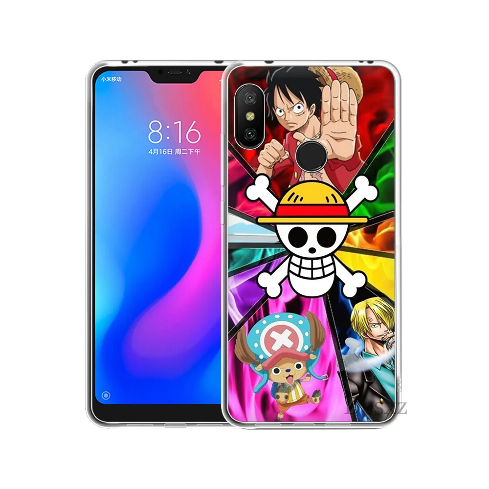 One Piece Luffy Monkey Coque for Xiaomi Redmi Mi 8 SE Note 5 5A 6 6X Pro MIX 2S A2 Lite Plus 4X 4A S2 F1 7 GO |