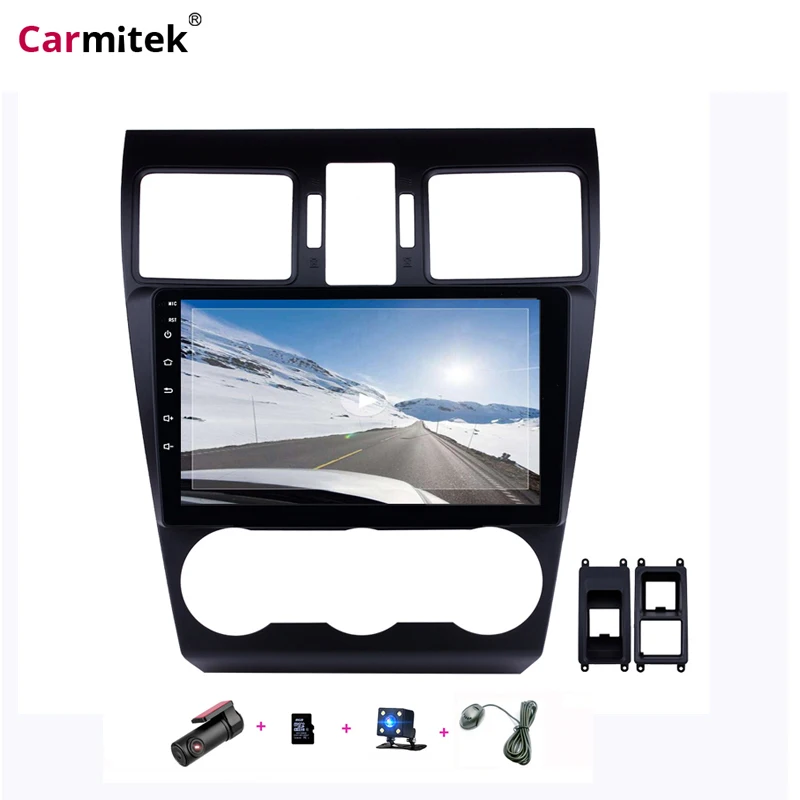 Автомобильный радиоприемник Carmitek 9 дюймов Android 8 GPS Bluetooth для Subaru XR Forester Impreza 2013 2014
