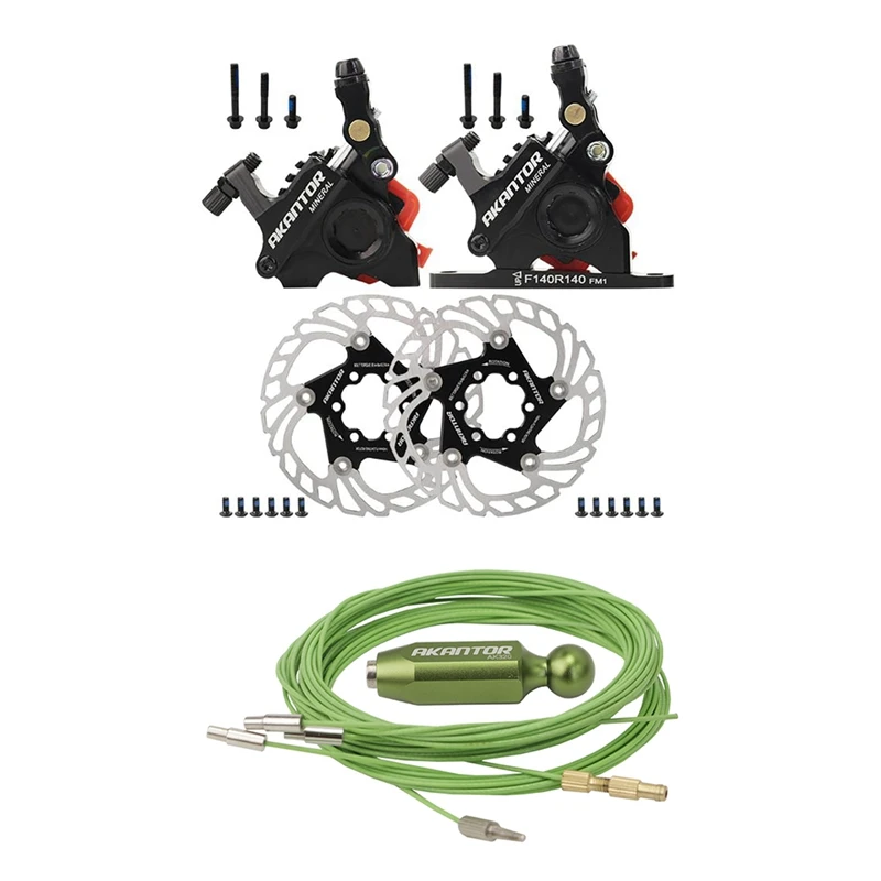 

AKANTOR АК-1 шт. набор дорожный велосипед тяговое усилие масло дисковый Тормозной Суппорт тормозной комплект & 1 набор велосипеда внутренней про...