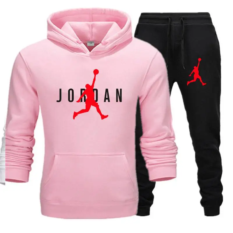 

2021 new men's Hoodie set Jordan 23 sportswear Pullover wool Hoodie sweatpants jogging men's Pullover Sweatshirt