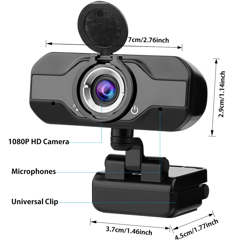 

1080P HD Webcam web camera Built-in Microphone for computer Gaming Video Calling Recording Conferencing usb web cameras