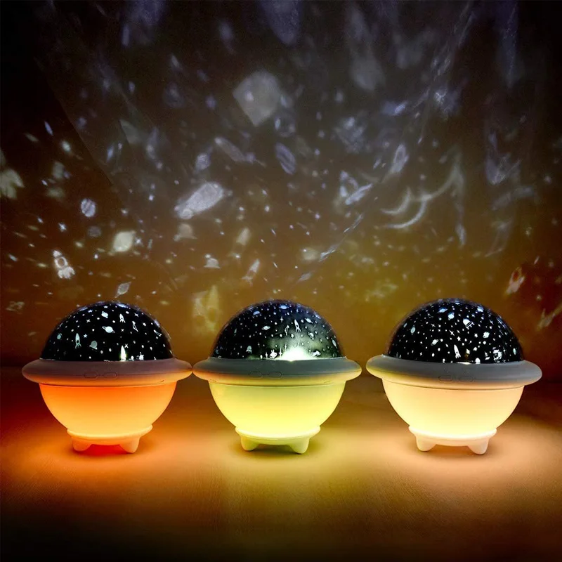 Проектор НЛО Ночной светильник лампа-проектор галактика дети спальня