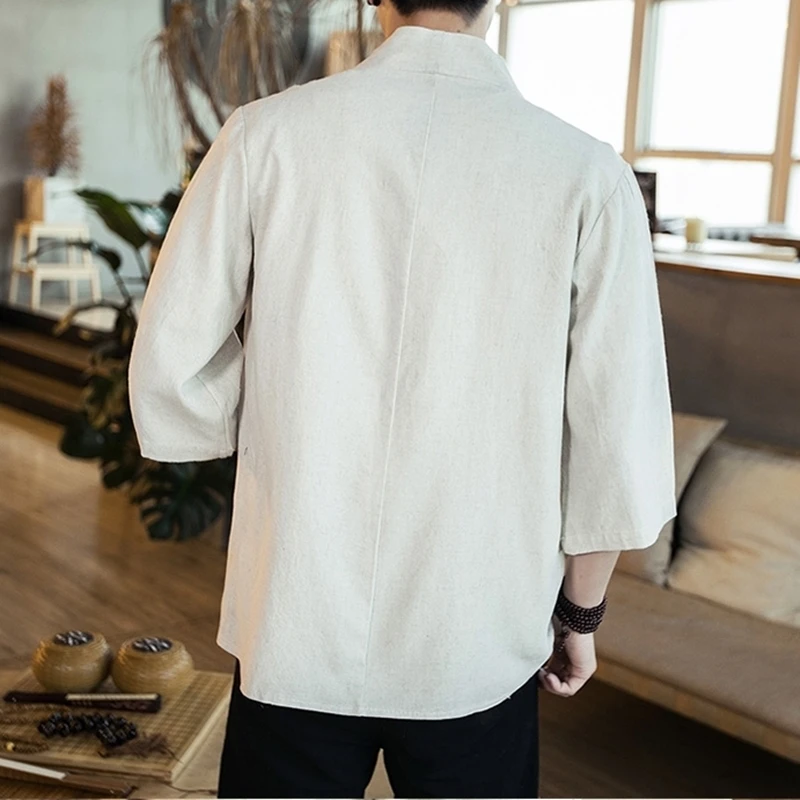 

Kimono cardigan men Japanese obi male yukata men's haori Japanese samurai clothing traditional Japanese clothing