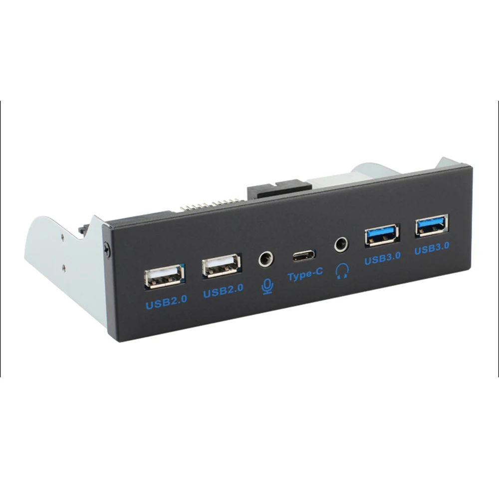 

USB 3,0 USB 2,0 3,5 мм аудио Передняя панель USB3.0 концентратор разделитель внутренний кронштейн адаптер для рабочего стола 3,5-дюймовый флоппи-Бей