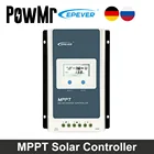Контроллер солнечных батарей PowMr MPPT, 10 А 20 А 30 А 40 А, стандартный регулятор солнечных панелей с ЖК-дисплеем для свинцово-кислотных литий-ионных батарей 12 в 24 В