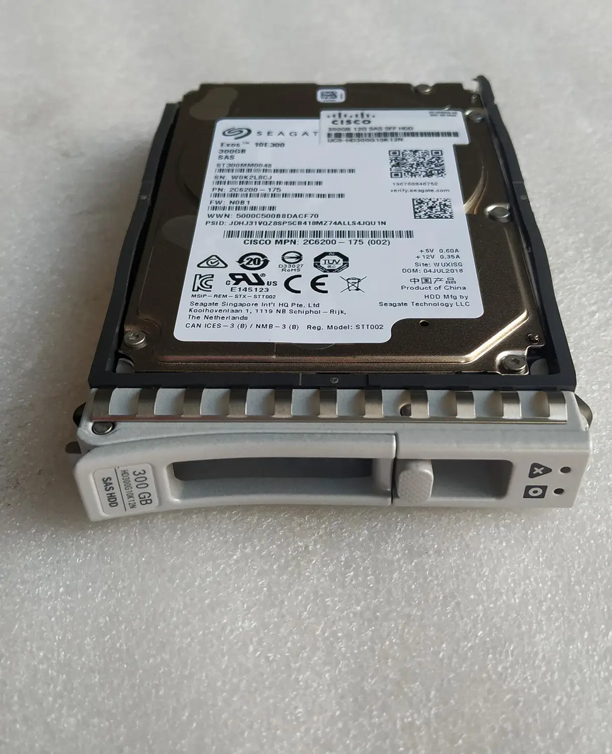 

New UCS-HD300G10K12N 300 GB 12G SAS 10K RPM SFF Hard Drive