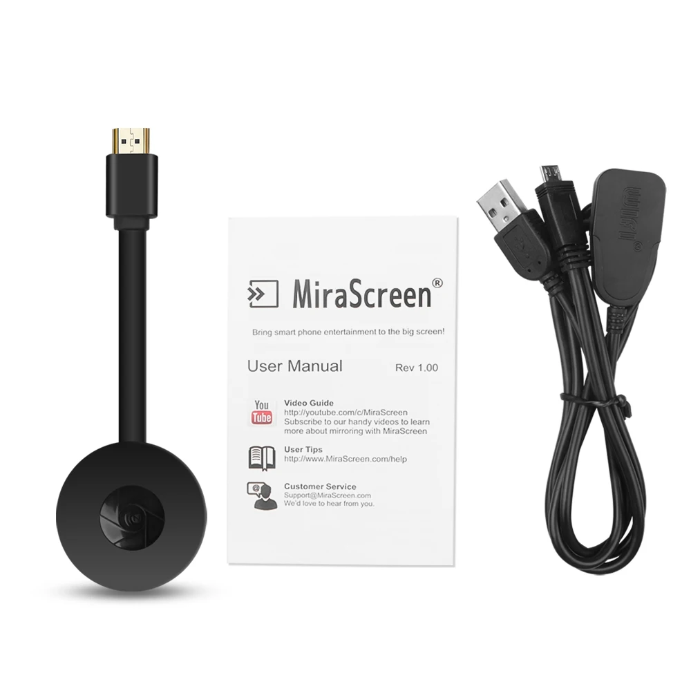 Приемник Mira Screen G2 TV Stick 1080P Wi Fi дисплей экран зеркальный ТВ ключ поддержка Miracast HD
