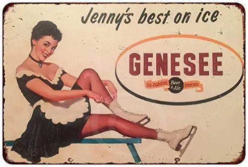 

Metal Signs Vintage 1981 Genesse Beer Ale Vintage Look Retro Style Wall Decor for Cafe Garage Farm Ranch Basement Wine Cellar Ya