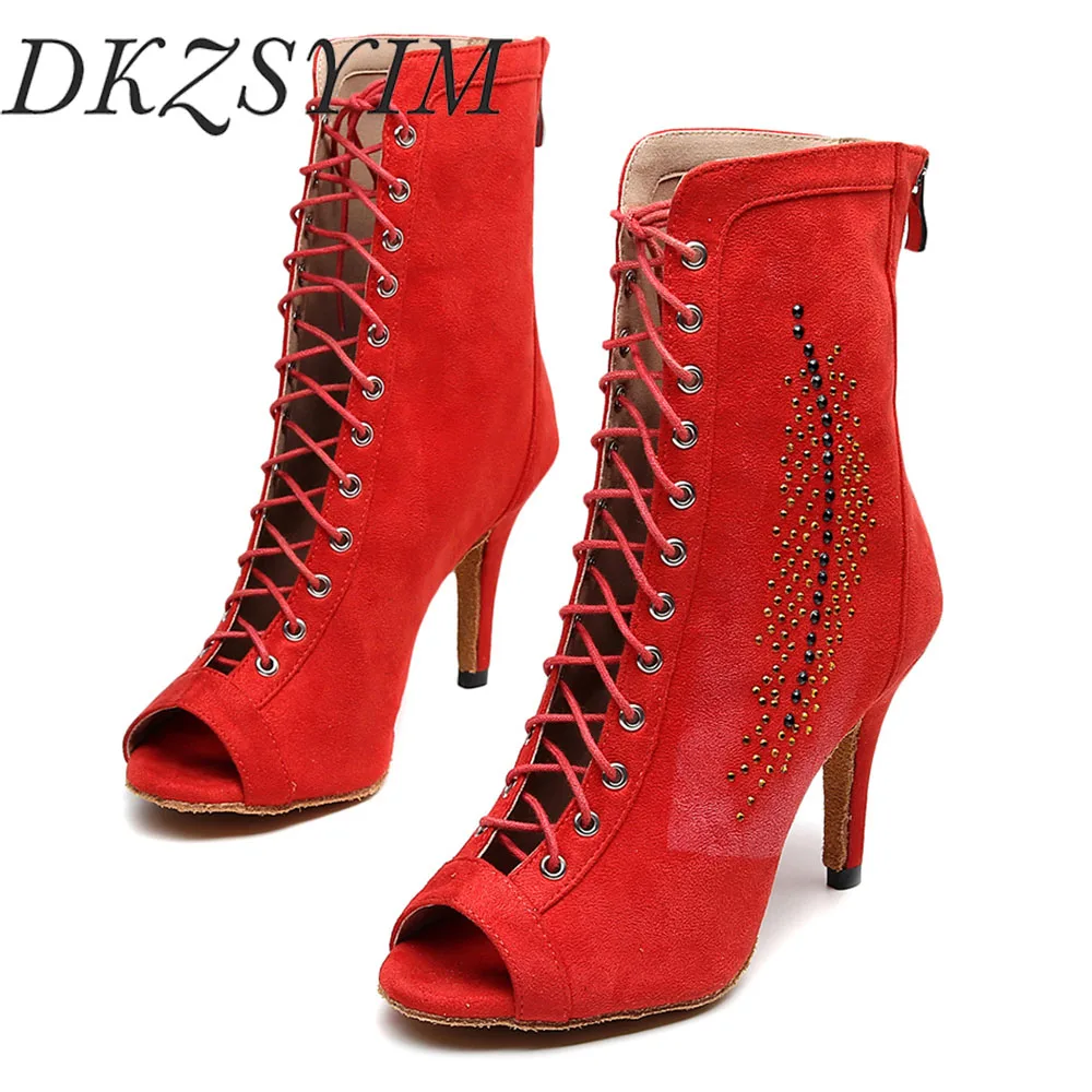 DKZSYIM/Обувь для бальных танцев Обувь латинских женщин и девочек Женская обувь