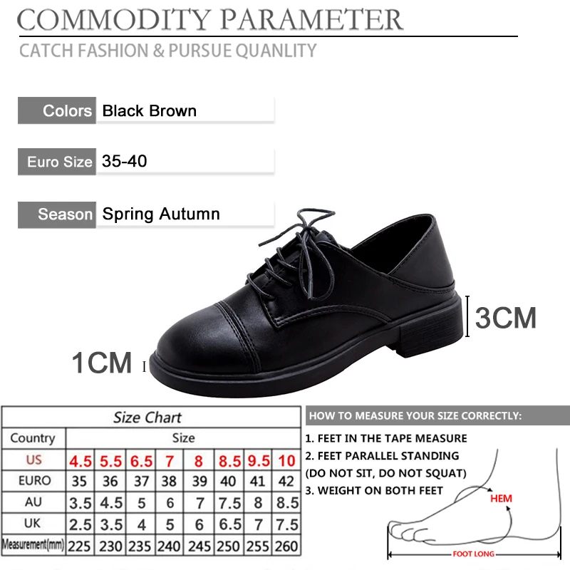 

BYQDY Spring Square Toe Women Pumps 3CM Chunky Heels Lace-up Pumps Handmade Kawaii PU Leather Shoes For Girls Birthday Gifts