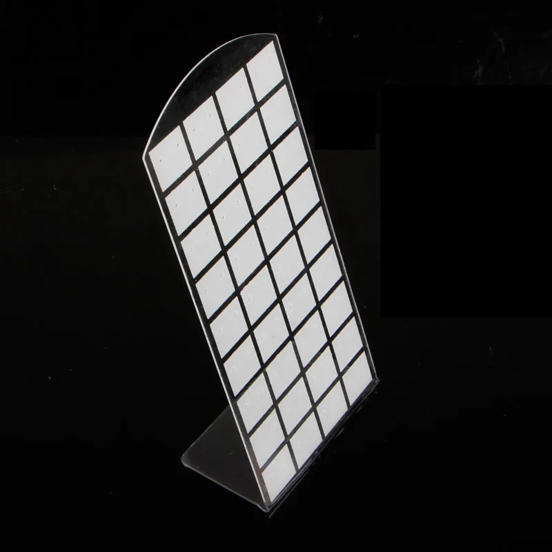 

72 Holes Jewelry Earring Show Case Plastic Display Rack Stand Organizer Holder