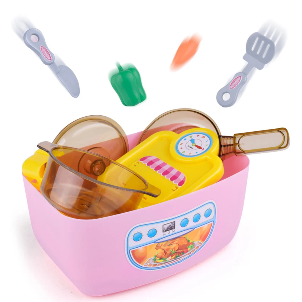 14 шт. ролевые игры Пластик Кухонные принадлежности Посуда игрушки обучения