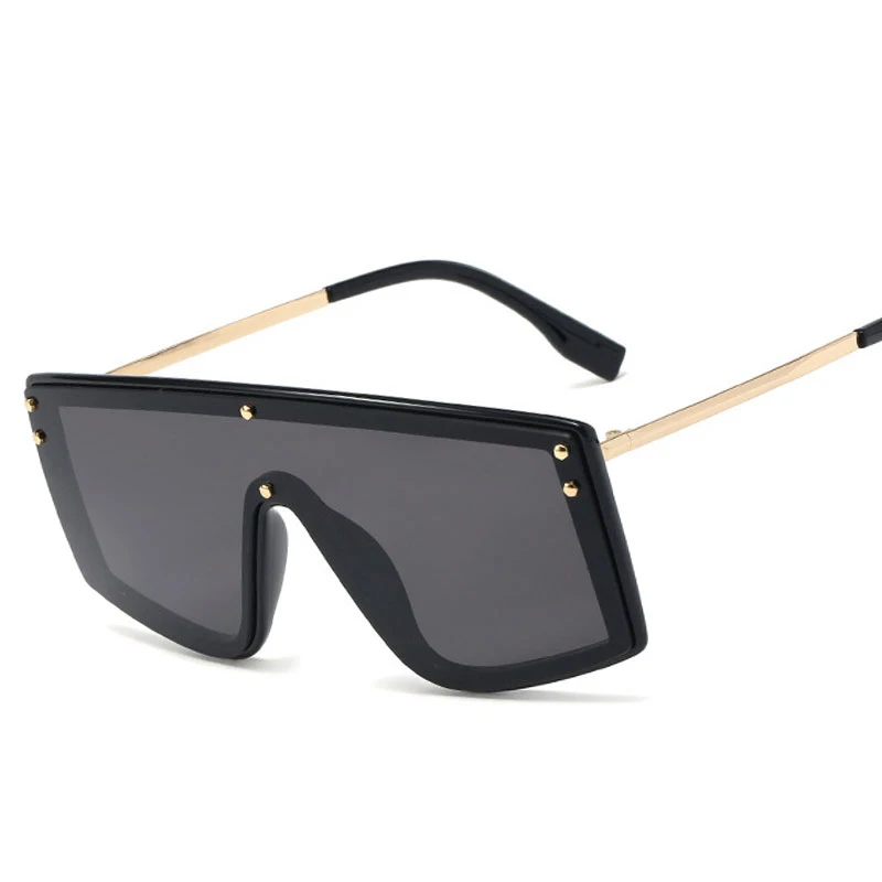 

Veshion Overszied One Lens Square Goggle Sunglasses Men Women Fashion Shades UV400 Vintage Glasses
