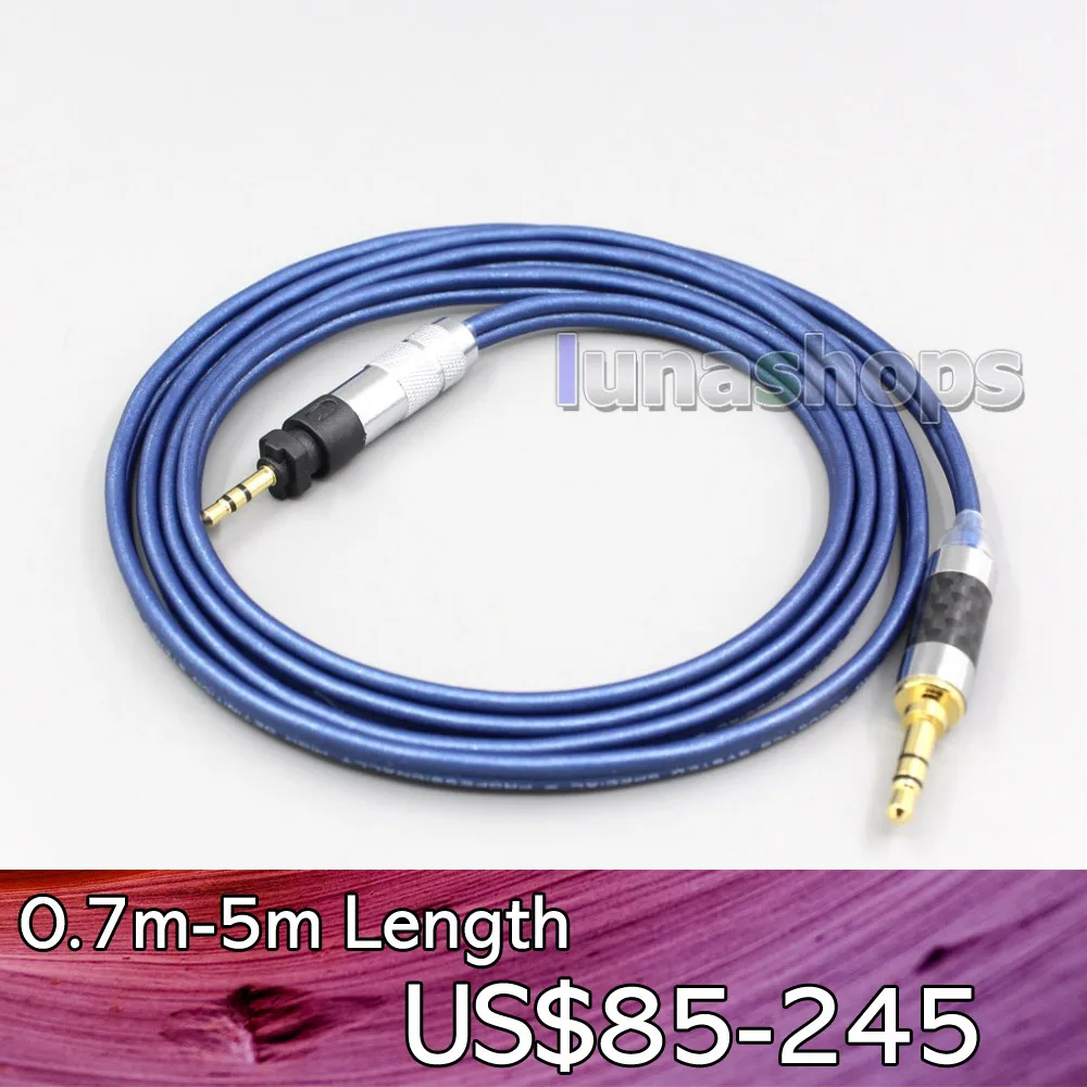

LN006819 XLR Высокое разрешение 99% чисто Серебристые наушники, кабель для Shure SRH840 SRH940 SRH440 SRH750DJ Philips SHP9000 SHP8900