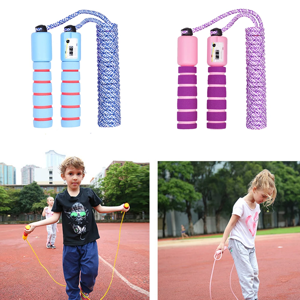 Скакалка со счетчиком Регулируемая для фитнеса скоростной подсчет детей и