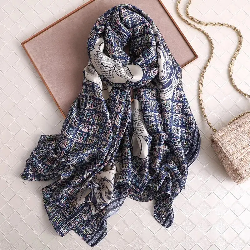 Женские шелковые шарфы женская шифоновая модная накидка с леопардовым принтом