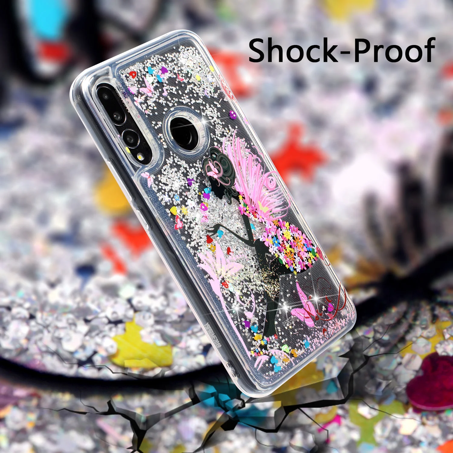 Чехол с зыбучим песком для Huawei P Smart Z жидкий блестящий чехол Y9 Prime 2019 Smartz STK LX1 LX2