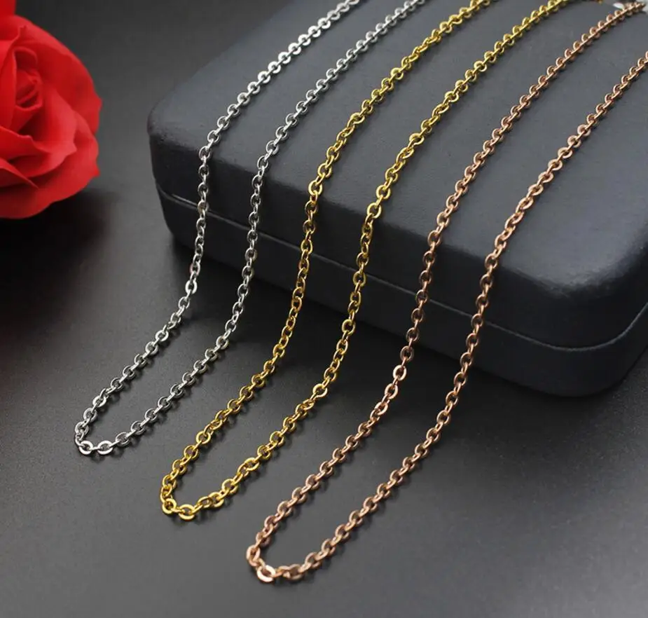 Цепочка Из Нержавеющей Стали для ожерелья регулируемая 60 см 5 1 шт. | Украшения и