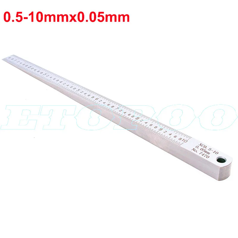 0.5-10mmx0.05mm 0,5-10 мм 1-15 мм 0,4-6 мм стальной клинообразный щуп Калибр трещина плоскость компоновка и измерительные инструменты клиновидный Калибр клиновидный штангенциркуль - Цвет: 0.5-10mmx0.05mm