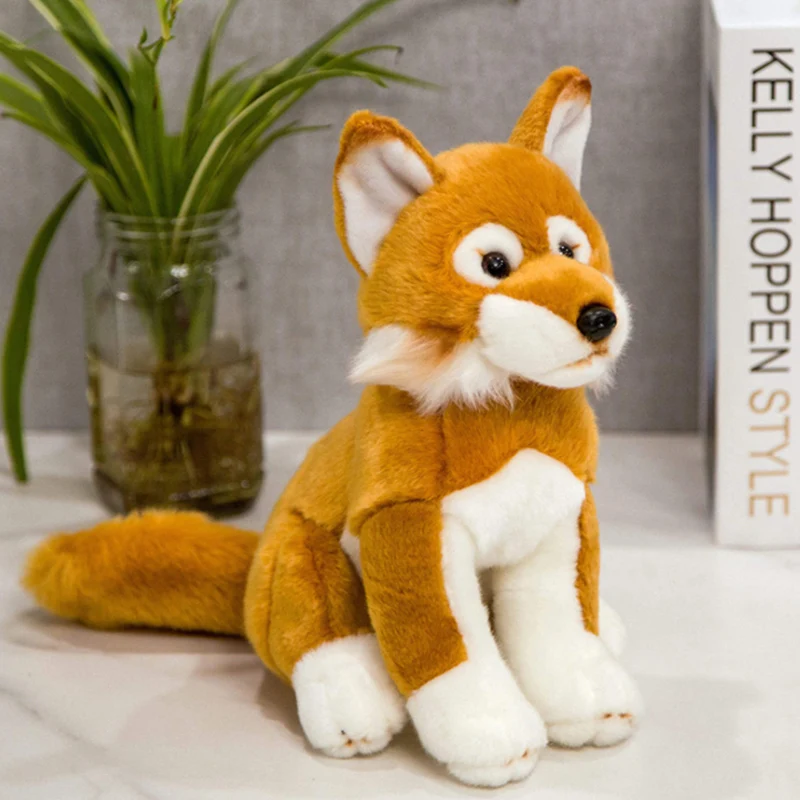 

Simulation Fox Dog Dolls Arctic Fox Dolls Cute and Realistic Pet Dog Plush Toys
