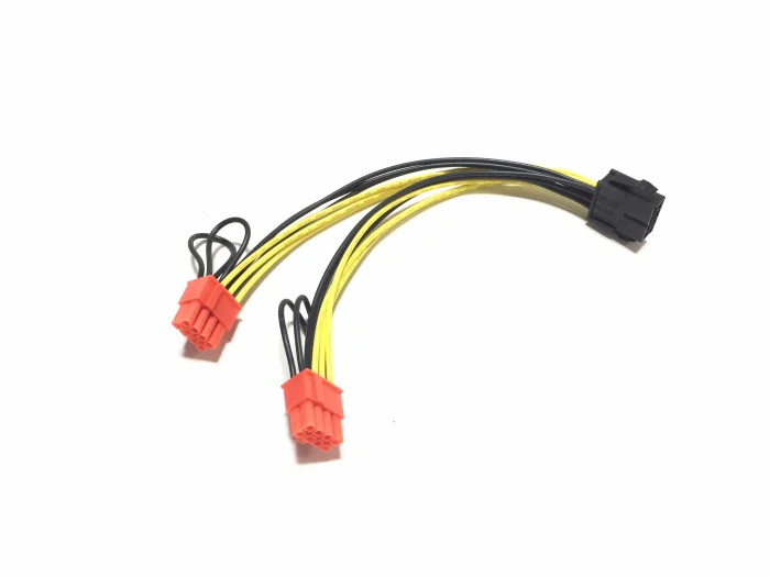 20 см PC источник питания CPU Molex 8 pin до 2 PCI e 8pin(6 + 2) pci express разъемы видеокарты