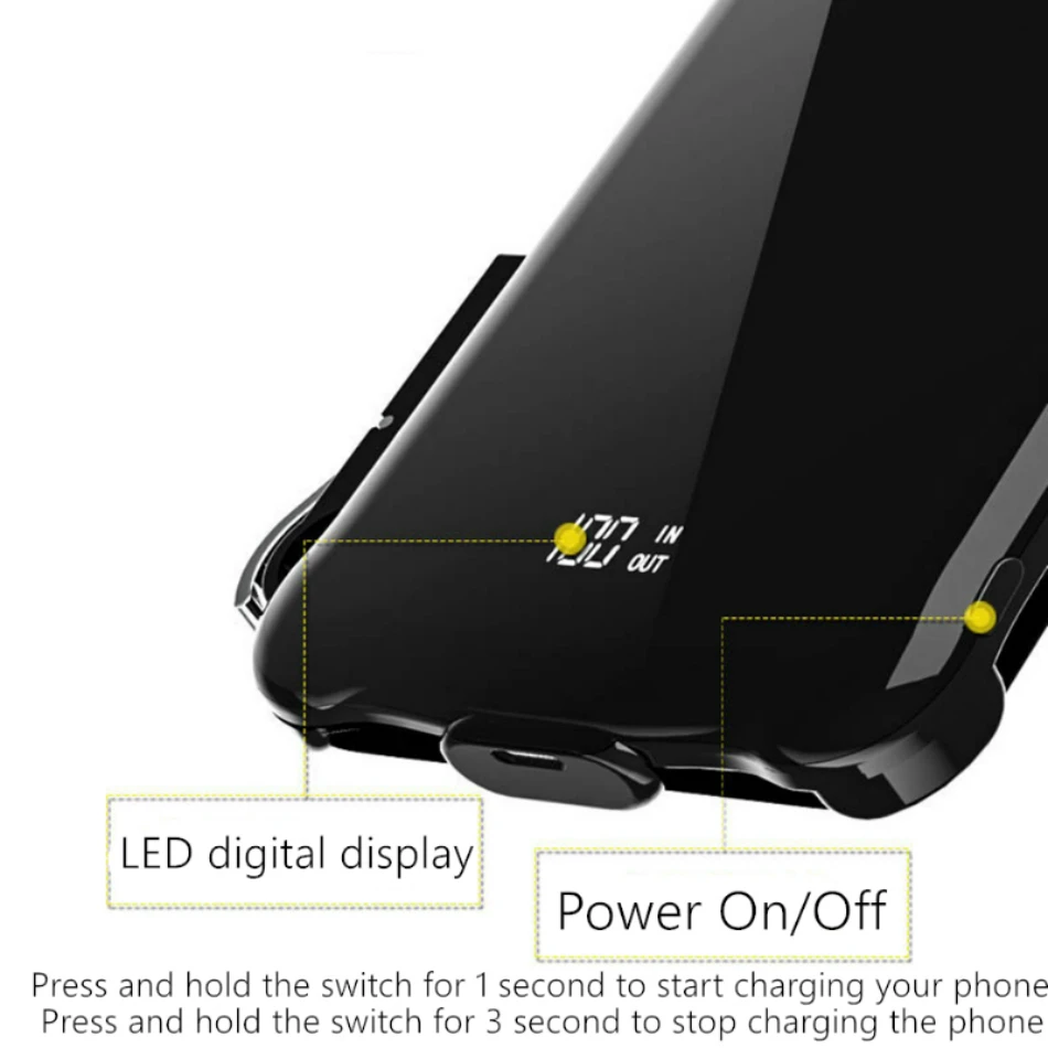 Аккумулятор чехол для iphone 6s 6 7 8 Plus 5000/6000/8000mah зарядное устройство чехол для iphone XS Max XR зарядное устройство чехол