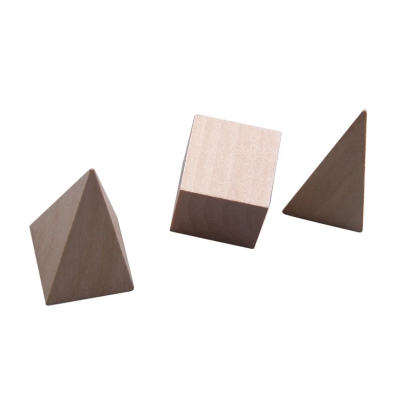 

Wooden Montessori Mystery Bag Geometry Blocks Set Educational Cognitive Toys