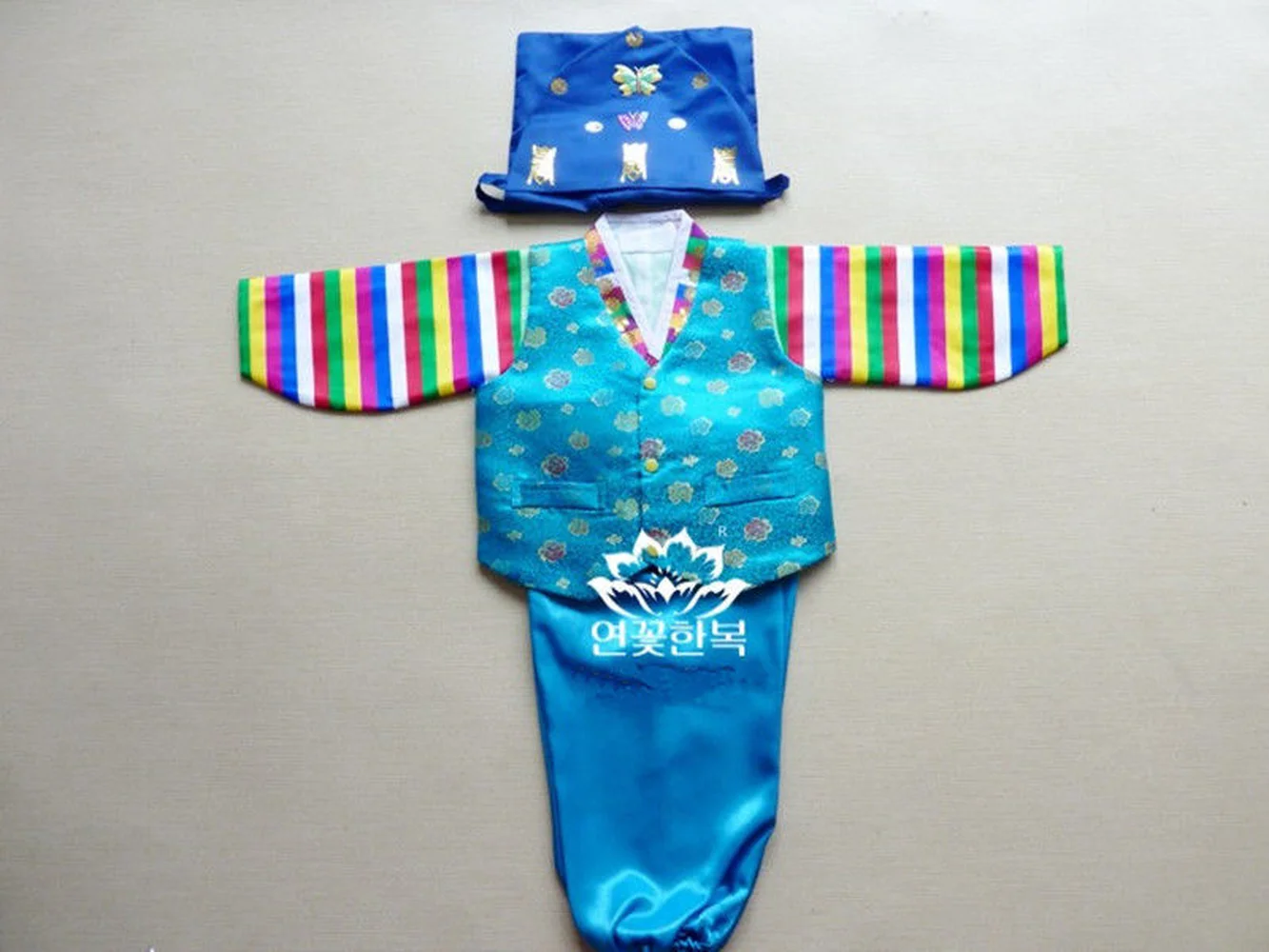 Корейский Традиционный ханбок для маленьких мальчиков день рождения корейский