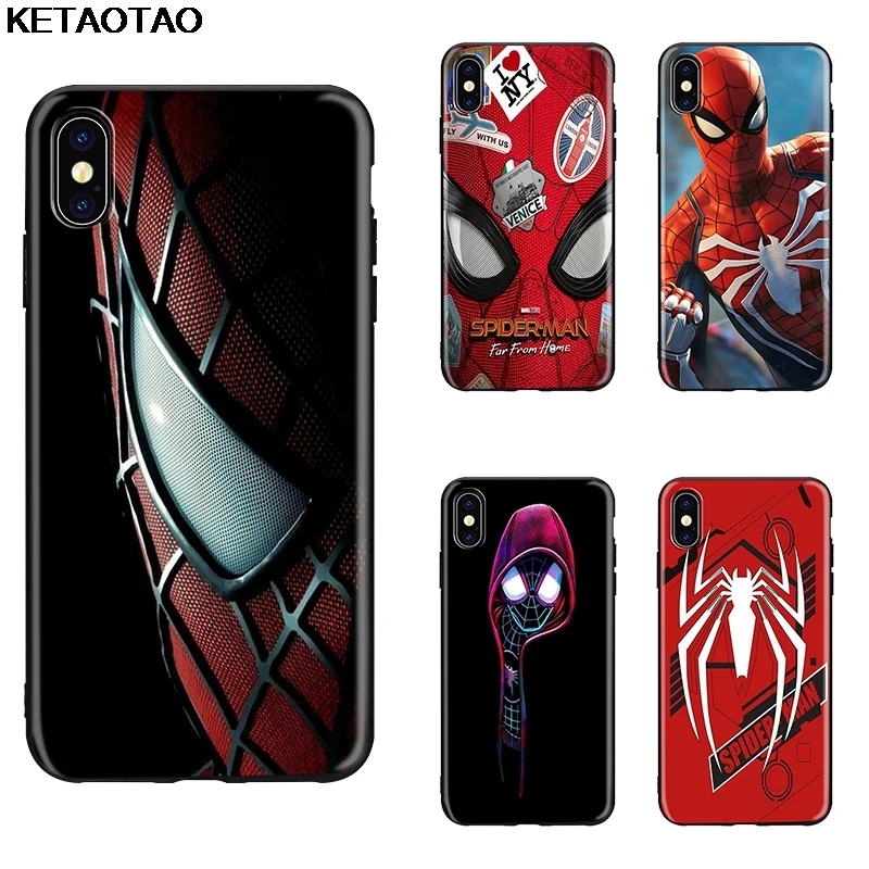 KETAOTAO супергерой Marvel Человек паук вдали от дома логотип для samsung galaxy S7 S8 S9 S10 edge Note