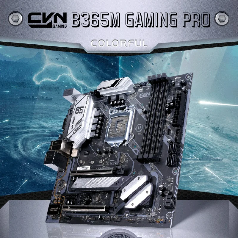 Novel Colorful CVN B365M GAMING PRO V20 материнская плата двухканальная DDR4 RAM USB3.1 Gen1 M.2 NVME SATA3.0 6