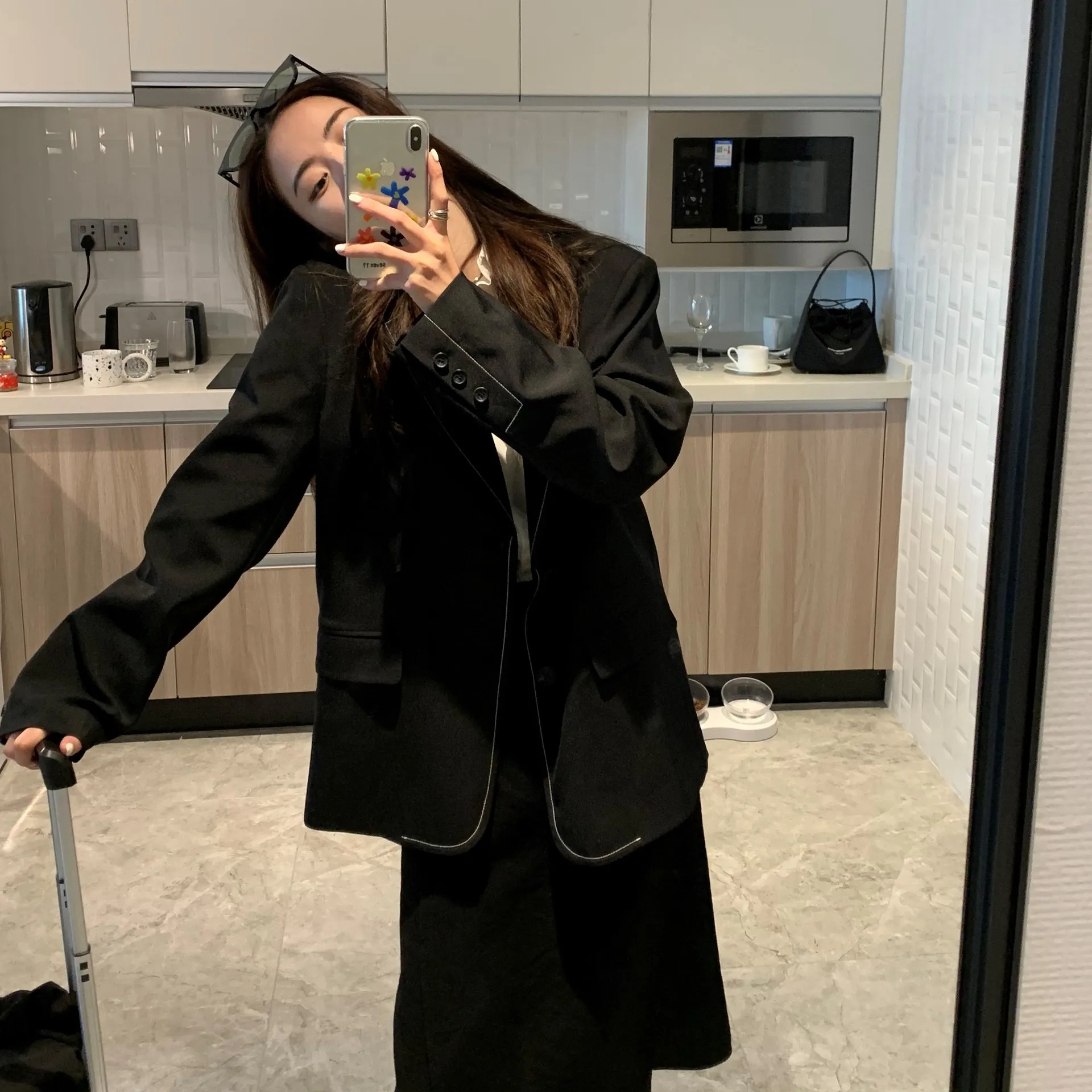

Blazer Mujer Jaqueta Feminina Blazer Women 2021 Spring New Women's Small Suit Korean Open Line Design Loose Casual Coat Female