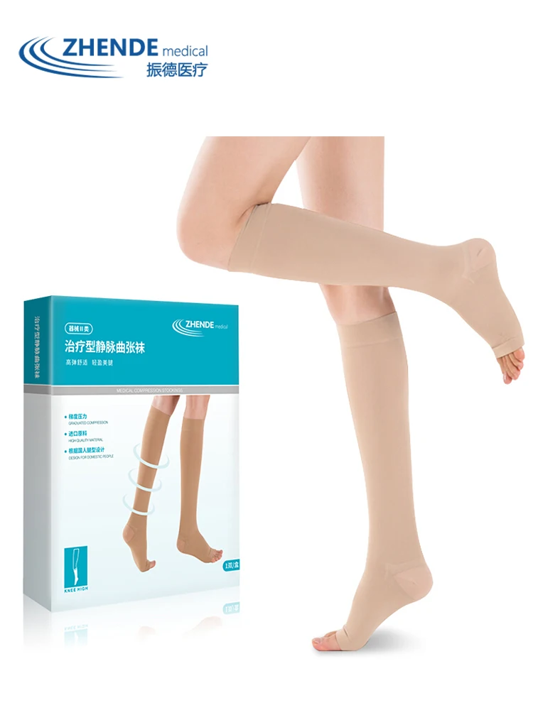 Варикозные носки, медицинские, для мужчин, Т-образные, для мужчин и женщин, эластичные носки, Защита ног, вторичные, высокое давление, ZD