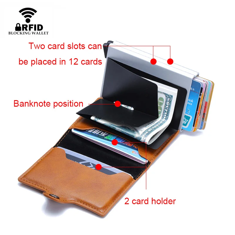 Чехол для телефона с Rfid-идентификацией и отделением банковских карт | Багаж сумки