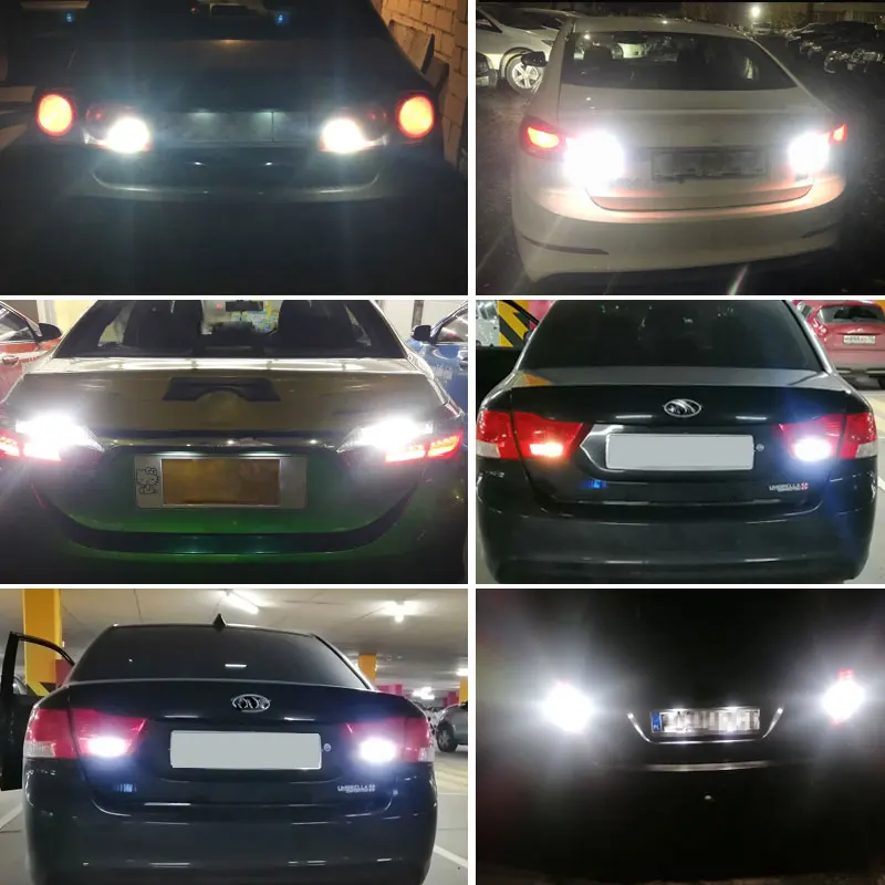 Комплект из 2 предметов T15 W16W WY16W 15 SMD 2835 Светодиодный CANBUS без ошибок автомобиля