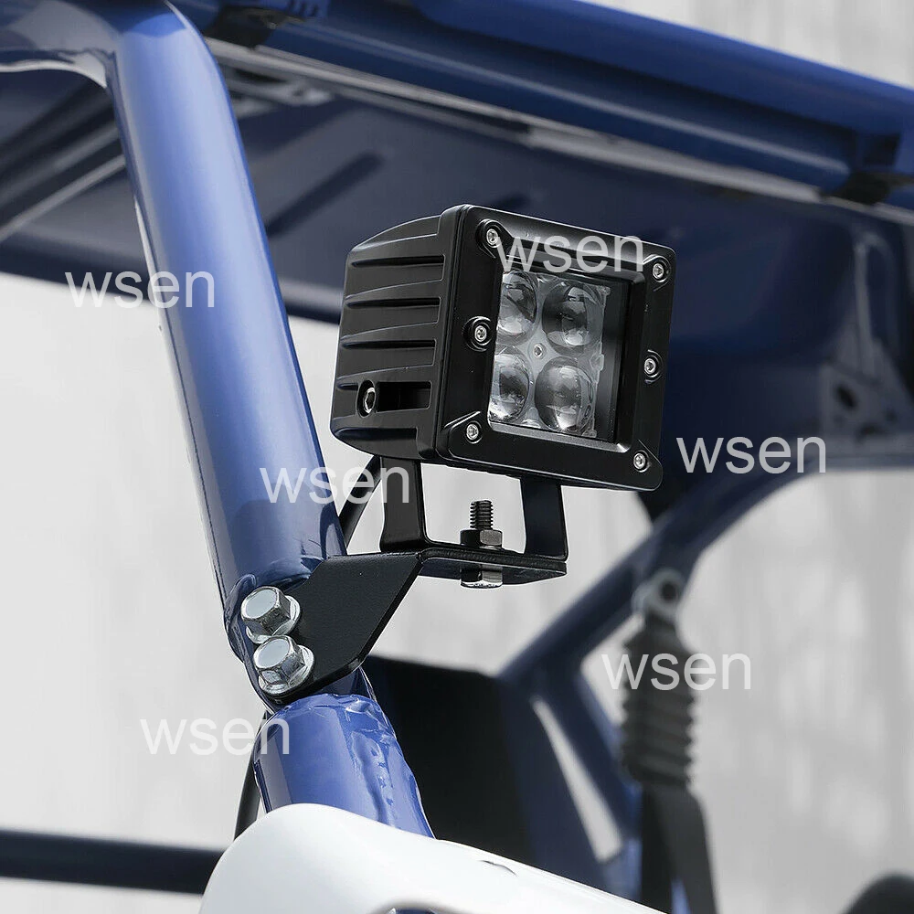 Передние боковые монтажные кронштейны и 3-дюймовый светодиодный кубический