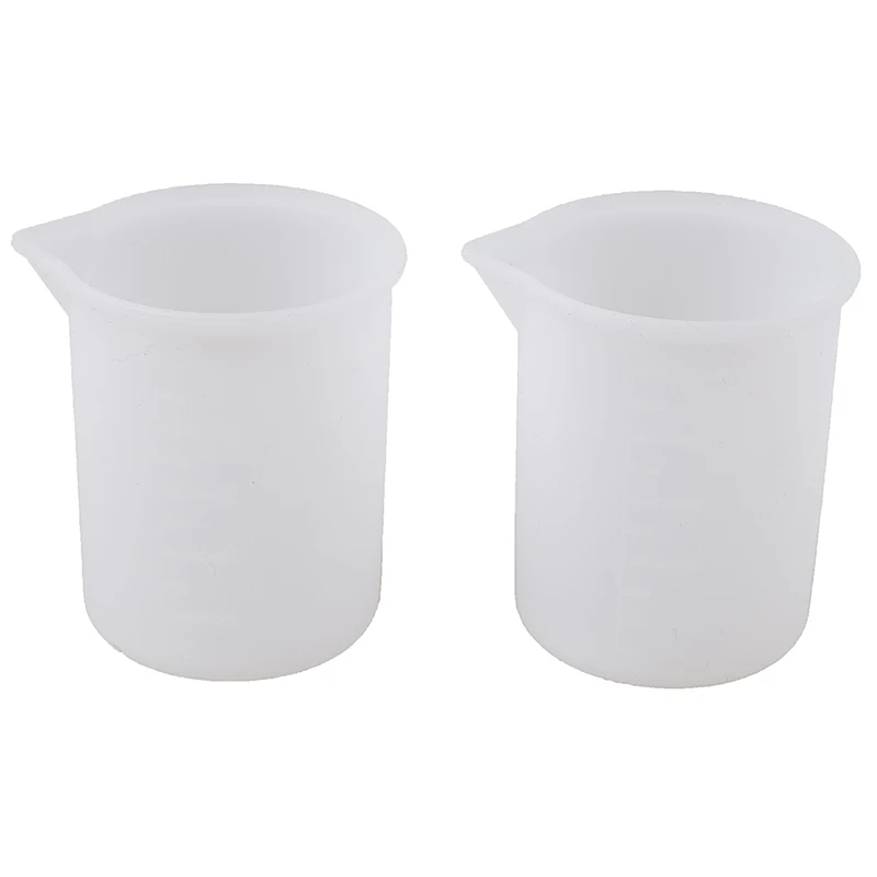 

2pcs 100ML Clear Measuring Cup Household Kitchen Cooking Tool Maatbeker Vloeistoffen Silicone Resin Glue Tools
