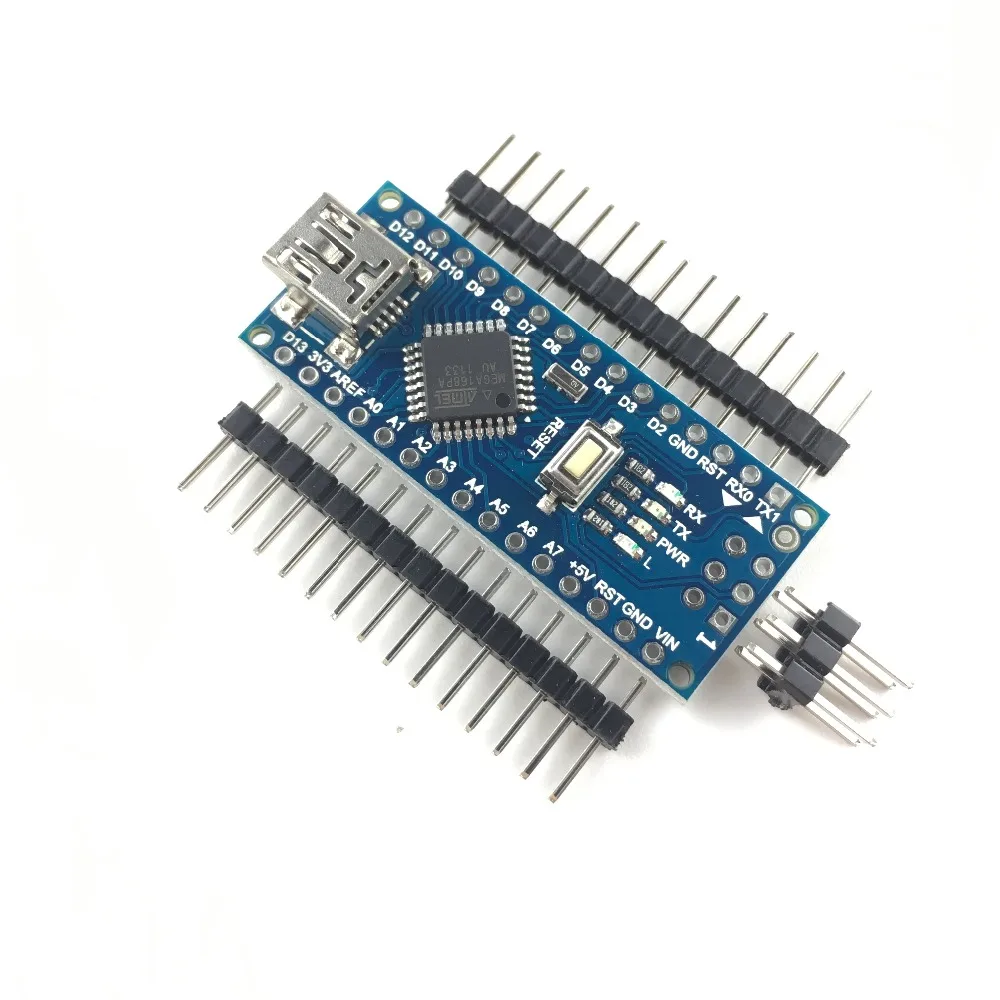 Thinary Electronic 100 шт./лот Nano Atmega168 контроллер совместим с arduino nano Atmega168P CH340 CH340G USB драйвер без кабеля