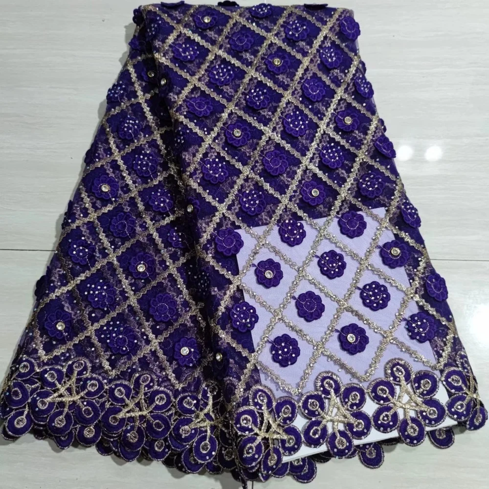 New arrival African Lace Fabric 2020 High Quality French Nigeria Tulle for Wedding Party Swiss Voile Mesh Sew | Дом и сад