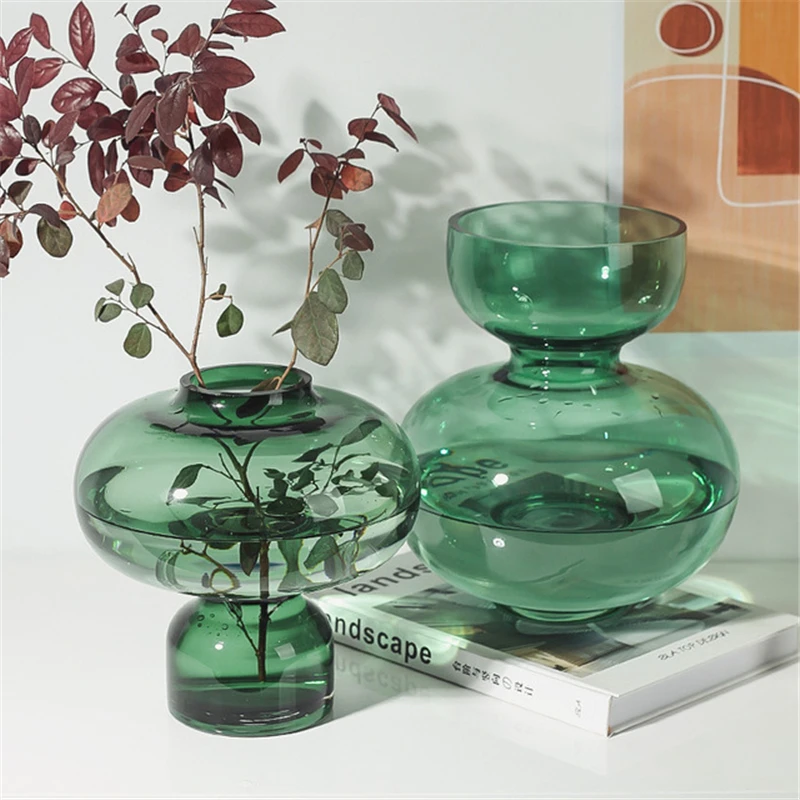 

Скандинавская стеклянная ваза в форме тыквы, ваза для цветов, гидропонная ваза, украшение для дома, свадебное украшение, домашний декор